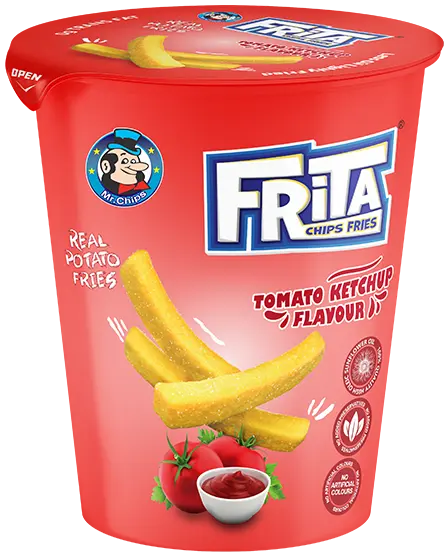 Frita Chips Fries Tomato Ketchup Flavour