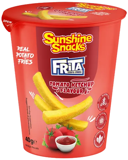 Frita Chips Fries b'Togħma ta' Ketchup tat-Tadam